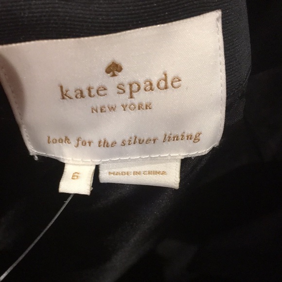 Kate Spade Black Bow back dress size 6 - Picture 4 of 6